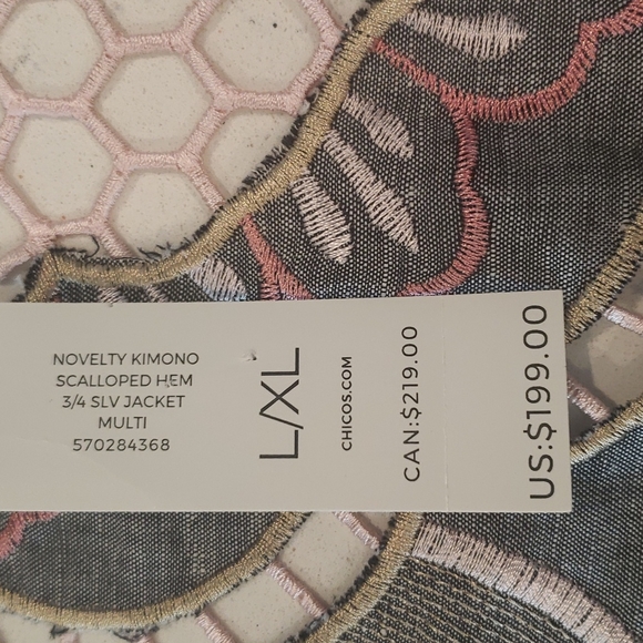 Chico's long jacket, coverup - Picture 9 of 13